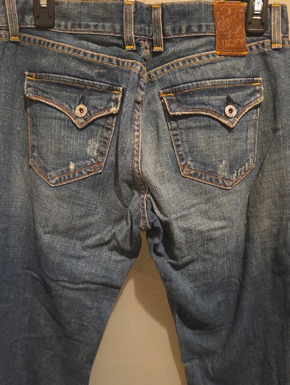 Lucky Brand Distressed Blue Denim Jeans